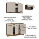 Ver imagem 5 de Armário de Cozinha Compacta 180cm Rustic/crema Agata Madesa 09