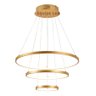 Lustre Pendente Moderno Anéis Led 89w 3 Arcos 60cm Cor Dourado Equipe Led - 2