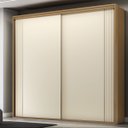 Ver imagem 1 de Guarda Roupa Casal 2 Portas Mdf Ripado 2,07 M Imperium Belmax:freijó/off White