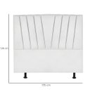 Ver imagem 3 de Cabeceira King Cama Box Estofada 195 Cm Antonella Suede:branco