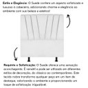 Ver imagem 5 de Cabeceira King Cama Box Estofada 195 Cm Antonella Suede:branco