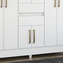 Ver imagem 3 de Guarda Roupa Casal 8 Portas Munique Demóbile Branco