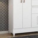 Ver imagem 4 de Guarda Roupa Casal 8 Portas Munique Demóbile Branco