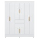 Ver imagem 6 de Guarda Roupa Casal 8 Portas Munique Demóbile Branco