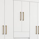 Ver imagem 5 de Guarda Roupa Casal 8 Portas Munique Demóbile Branco