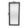 Espelho Decorativo com Moldura Retangular para Quarto Sala 42x92cm Imagem Nítida:preto - 1