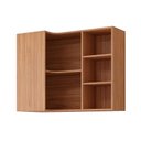 Ver imagem 1 de Armário Aéreo Cozinha Modulado Eloise de Canto C/5 Nichos 92cm Freijo - Mgm