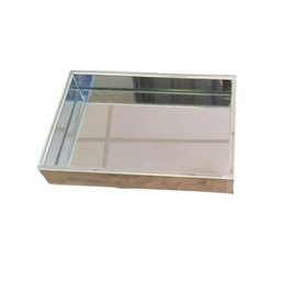Bandeja em Vidro Prata 4mm 20x30 Parede Dupla Revestida com Eva. - 3