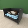 Mesa de cabeceira camapet para Gato em mdf Preto - 1