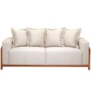Ver imagem 3 de Sofá 03 Lugares para Sala de Estar 178 cm Khali B04 Linho Cru Couríssimo Preto - Lyam Lyam Decor