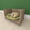 Mesa de cabeceira camapet para cachorro em mdf Amadeirado - 1