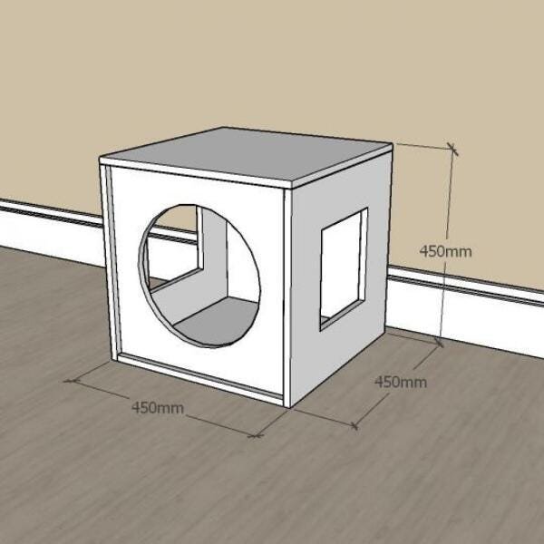 Mesa de cabeceira camapet para cachorro em mdf Branco - 2
