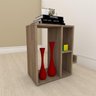 Mesa Lateral para sofá moderna com 3 niveis em mdf Amadeirado - 1