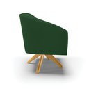 Ver imagem 4 de Cadeira Sala de Jantar Giratória Ma30 Stella Veludo D03 - D\'rossi Cor Verde