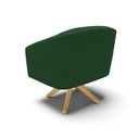 Ver imagem 3 de Cadeira Sala de Jantar Giratória Ma30 Stella Veludo D03 - D\'rossi Cor Verde