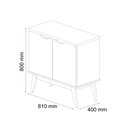 Ver imagem 4 de Aparador Buffet Prism 2 Portas, Off White com Camarú - Patrimar