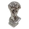 Escultura Busto Davi Decorativa de Ceramica Prateada - 2