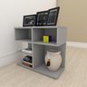 Mesa Lateral para sofá simples em mdf Cinza - 1