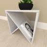 Mesa lateral sofá design, mesa de canto, em mdf Cinza - 1