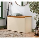 Ver imagem 1 de Sapateira Charme com Porta Basculante para Hall de Entrada ou Quarto - Off White com Freijó