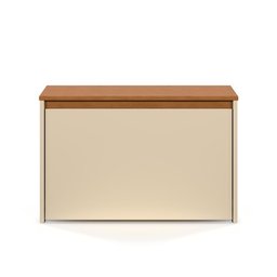 Sapateira Charme com Porta Basculante para Hall de Entrada ou Quarto - Off White com Freijó - 3