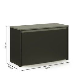 Sapateira Charme com Porta Basculante para Hall de Entrada ou Quarto - Off White com Freijó - 6