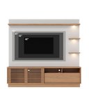 Ver imagem 5 de Estante Home Theater Campeche Freijó Off White Matte com Mesa de Centro Jeri Freijó Off White e