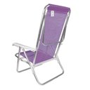 Ver imagem 5 de Kit 2 Cadeira Praia Reclinável 8 Posições Alumínio Mor Lilas