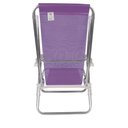 Ver imagem 4 de Kit 2 Cadeira Praia Reclinável 8 Posições Alumínio Mor Lilas