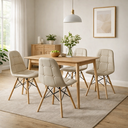 Ver imagem 1 de Cadeira Madeira Maciça e Poliuretano Eiffel Botonê 