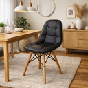Ver imagem 1 de Cadeira para Sala de Jantar Eiffel Botonê Preto