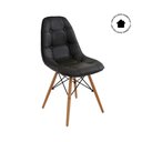 Ver imagem 3 de Cadeira Madeira Maciça e Poliuretano Eiffel Botonê 