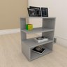 Mesa Lateral para sofá minimalista com nicho em mdf Cinza - 1