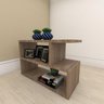 Mesa Lateral para sofá simples em mdf Amadeirado - 1