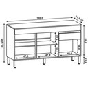 Ver imagem 3 de Balcão Gabinete para Pia sem Tampo 150cm Lina K02 Gris - Mpozenato