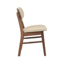 Ver imagem 4 de Cadeira Estofada Madeira Maciça Érica Linho Rivatti