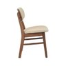 Cadeira Estofada Madeira Maciça Érica Linho Rivatti - 4