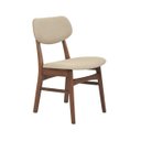 Ver imagem 1 de Cadeira Estofada Madeira Maciça Érica Linho Rivatti