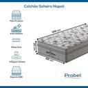 Ver imagem 7 de Colchão Solteiro Mola Probel Napoli (88x188x30cm)
