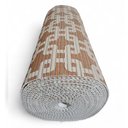 Ver imagem 5 de Tapete Passadeira Emborrachada Pvc Antiderrapante 0,65x3,00m Elos Marrom Bege