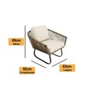 Ver imagem 7 de Conjunto de Poltronas, Namoradeira e Mesa Milão Trama Tauari