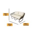 Ver imagem 4 de Conjunto de Poltronas, Namoradeira e Mesa Milão Trama Tauari