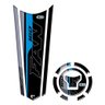 Adesivo Faixa Gravata Tanque e Bocal Moto Resinado Fan 160 Azul - 1