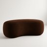 Puff Feijão Orgânico Moderno 100cm Escultural Suede Curvo - 2