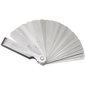 Calibrador de Folgas 0,038 a 1 Mm - 78-212 - Stanley Calibrador de Folgas 0,038 a 1mm 25lamin 78-212