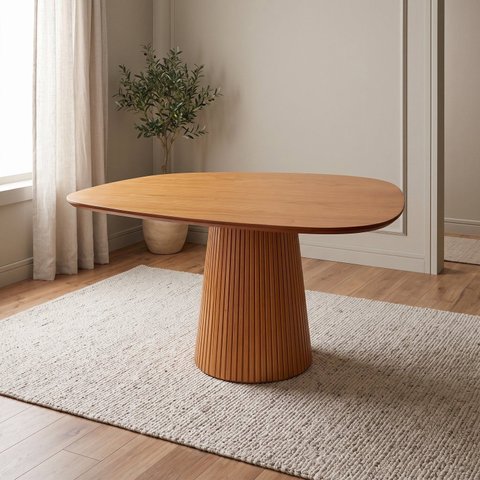 Mesa de Jantar 4 Lugares 120cm Madeira Maciça