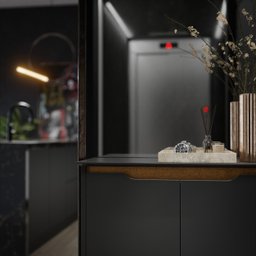 Sapateira Hall Entrada Multifuncional Hall Flow 2 Portas Moderna Enxoval Premium Elegante Cor Preto - 5