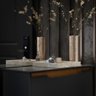 Sapateira Hall Entrada Multifuncional Hall Flow 2 Portas Moderna Enxoval Premium Elegante Cor Preto - 4