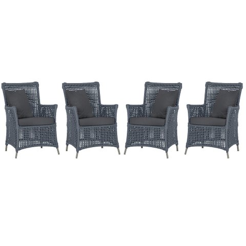 4 Poltronas Igapó Alumínio Micro Pintura Fendi Corda Náutica Estofado 11