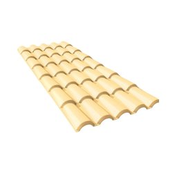 Telha Pvc Colonial Marfim 328 Cm X 86 Cm - 1